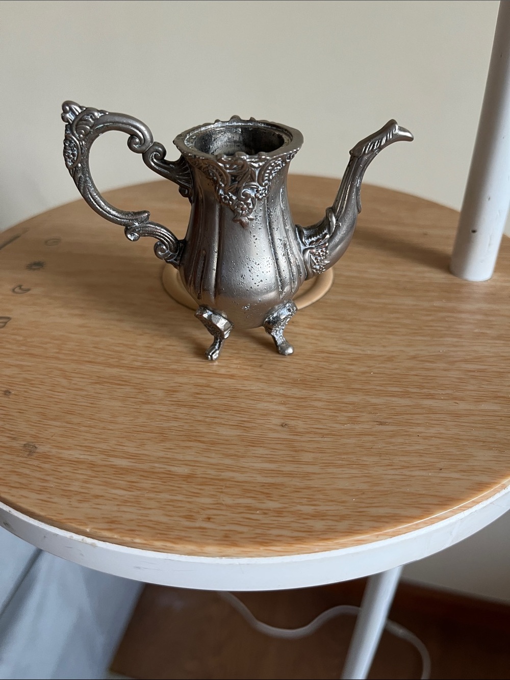 Godinger Silver Ornate Mini Teapot Figurine